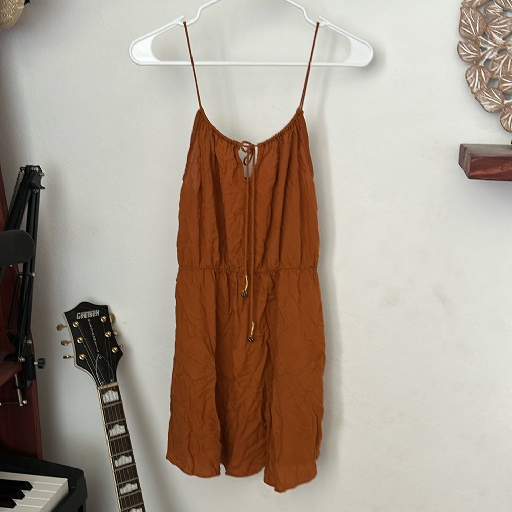 Free People Intimately dress copper keyhole adjustable straps size S